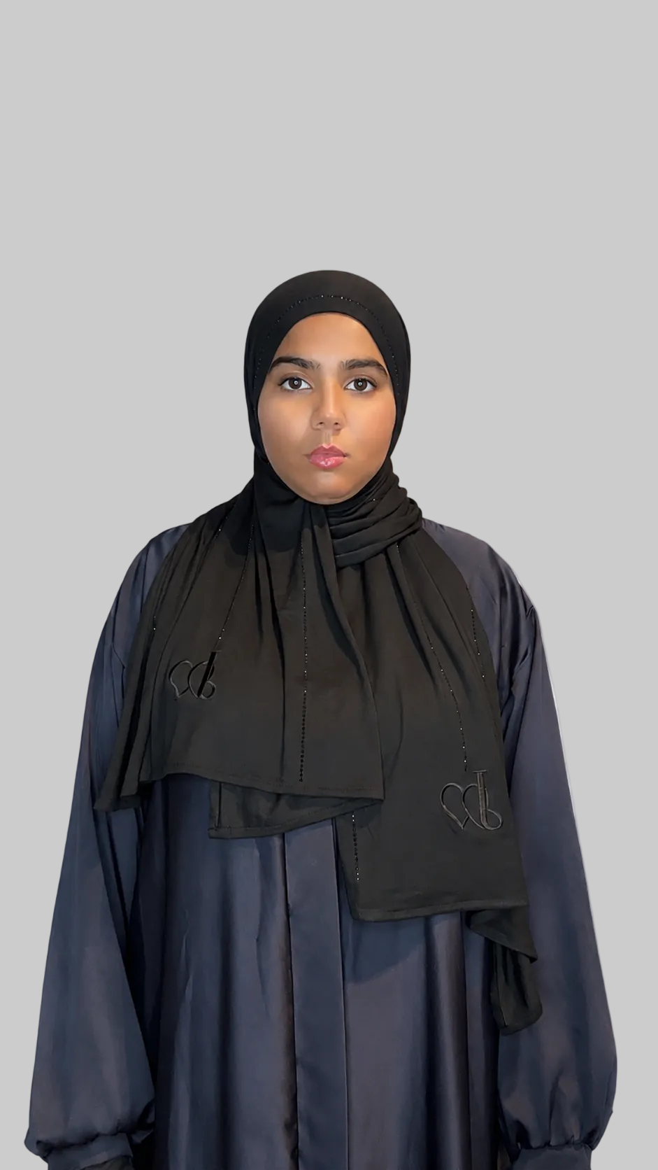 Hijab Strass Noir