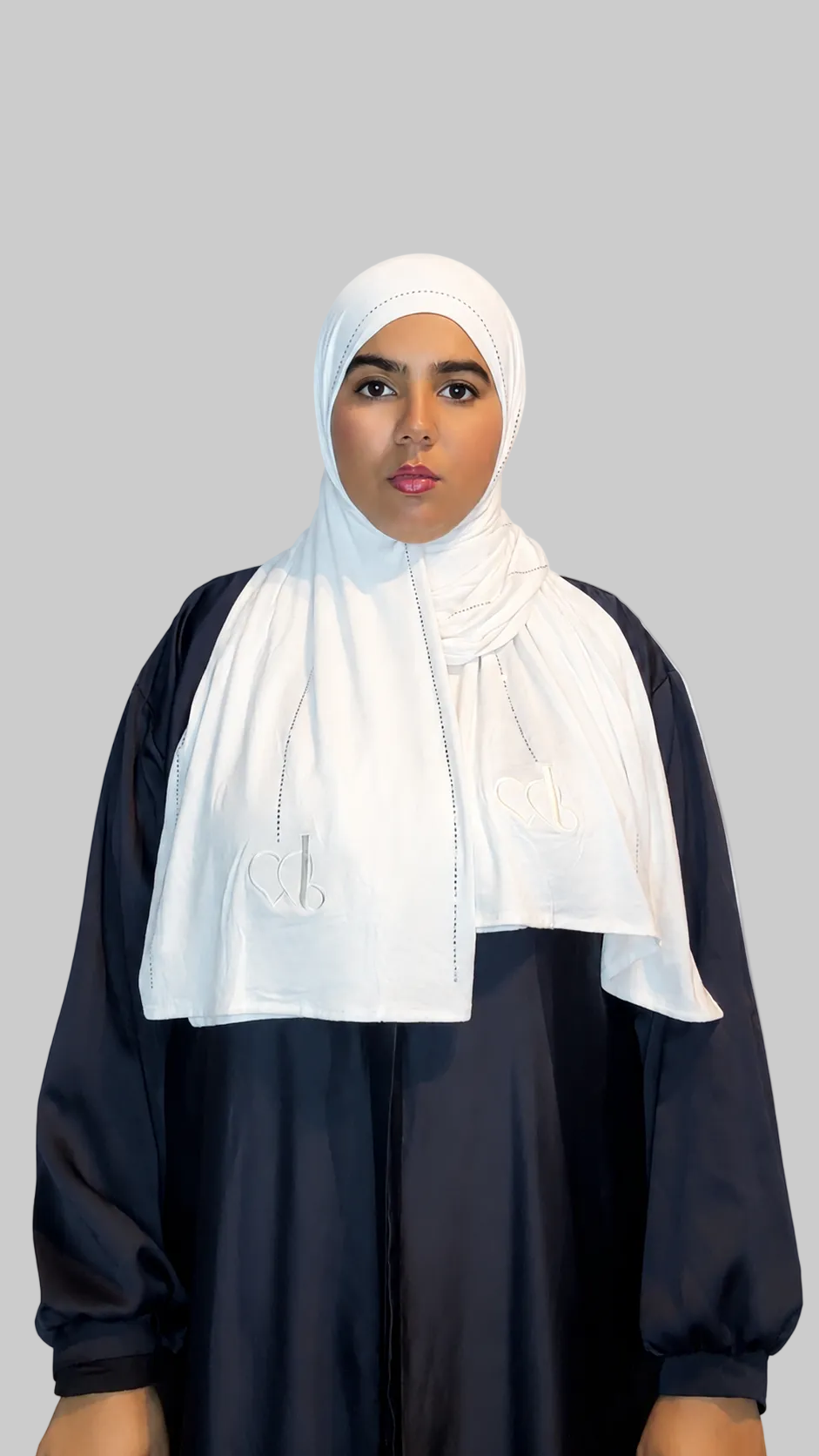Hijab Strass Blanc