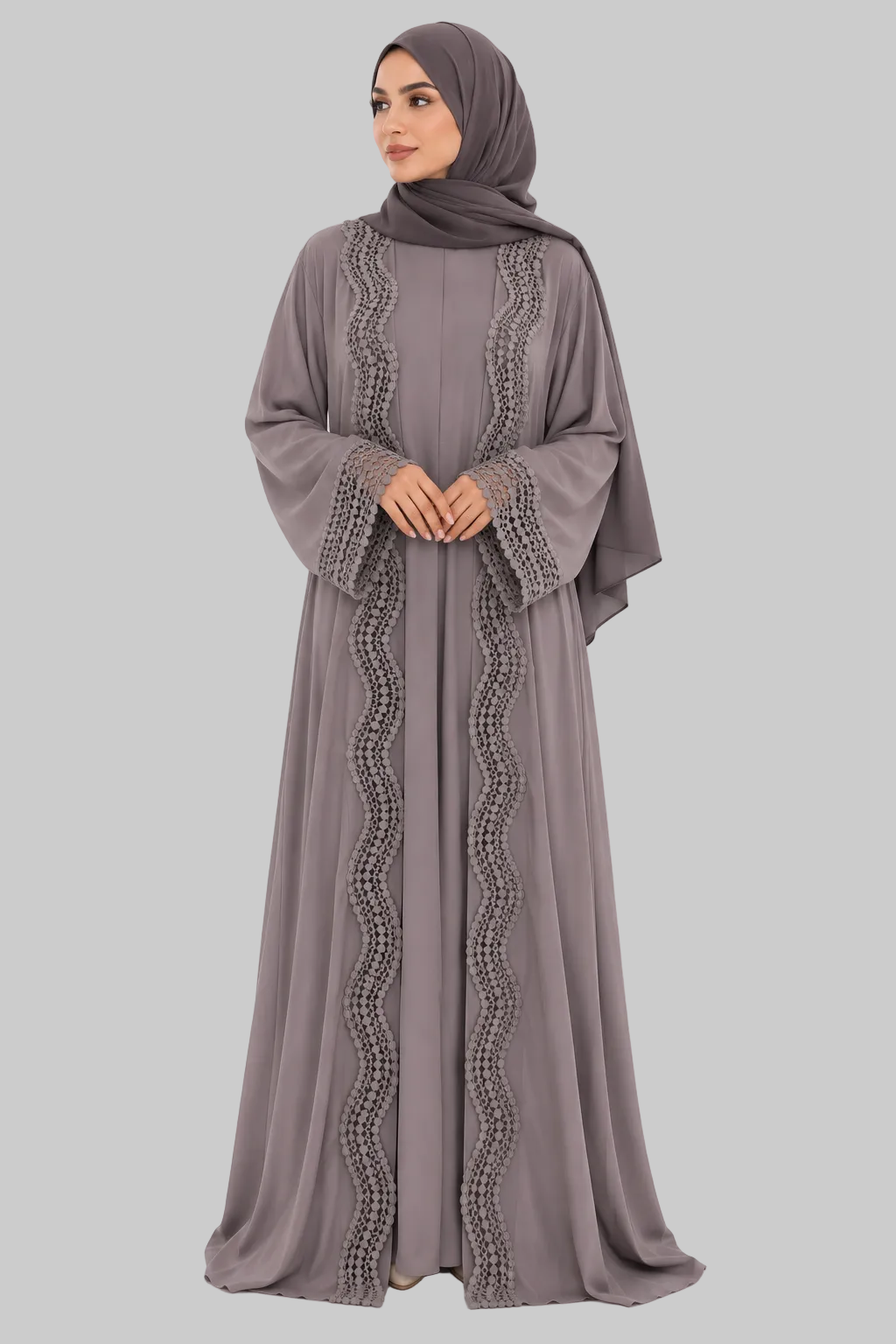 MAUVE TAUPE ABAYA