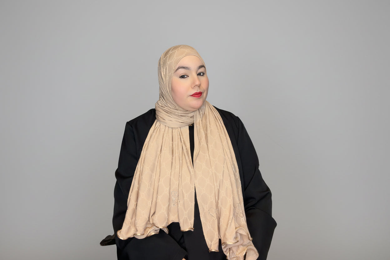 jersey monogram - Beige sable