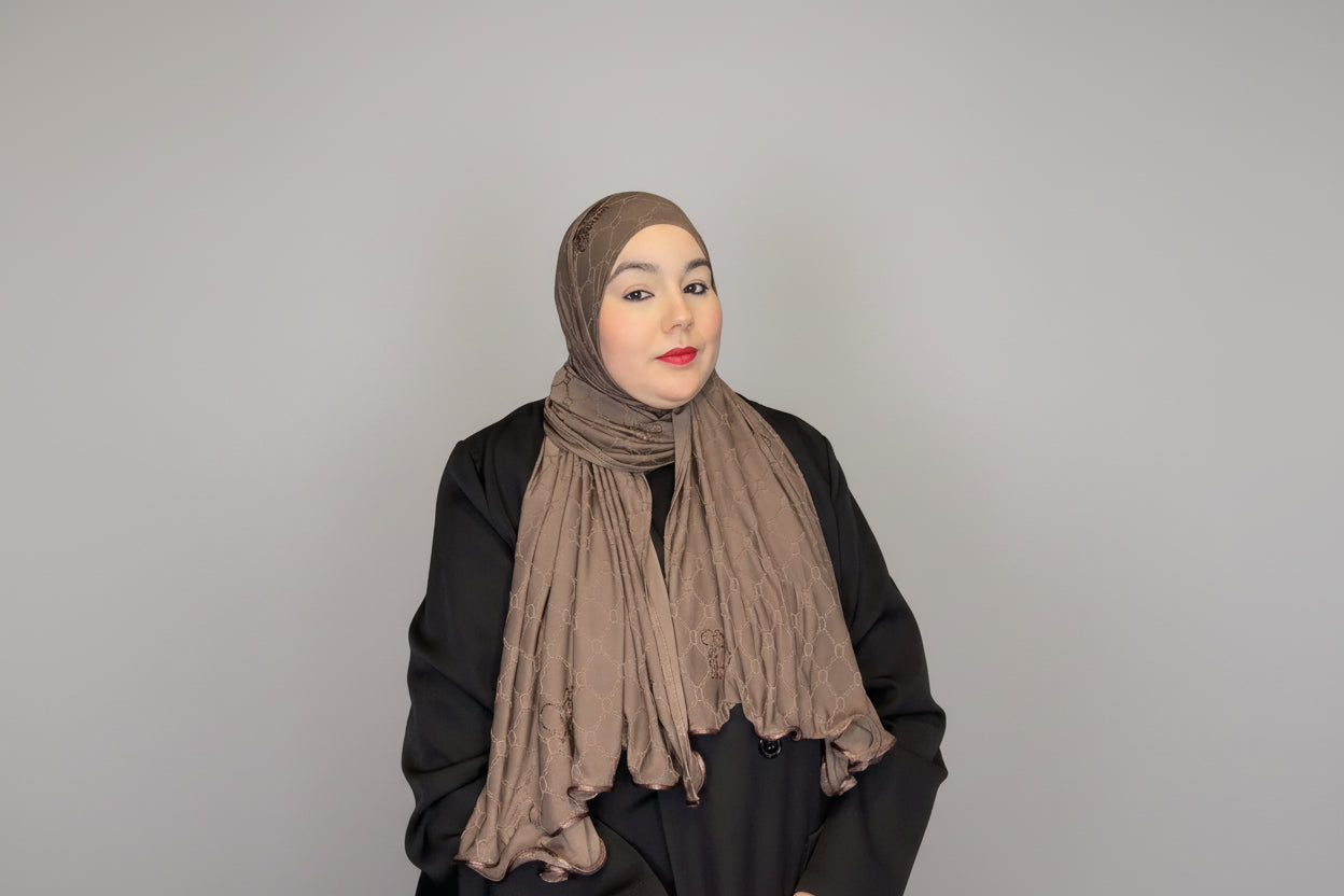 jersey monogram - Moka profond