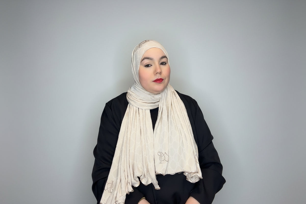 Jersey monogram - Blanc crème