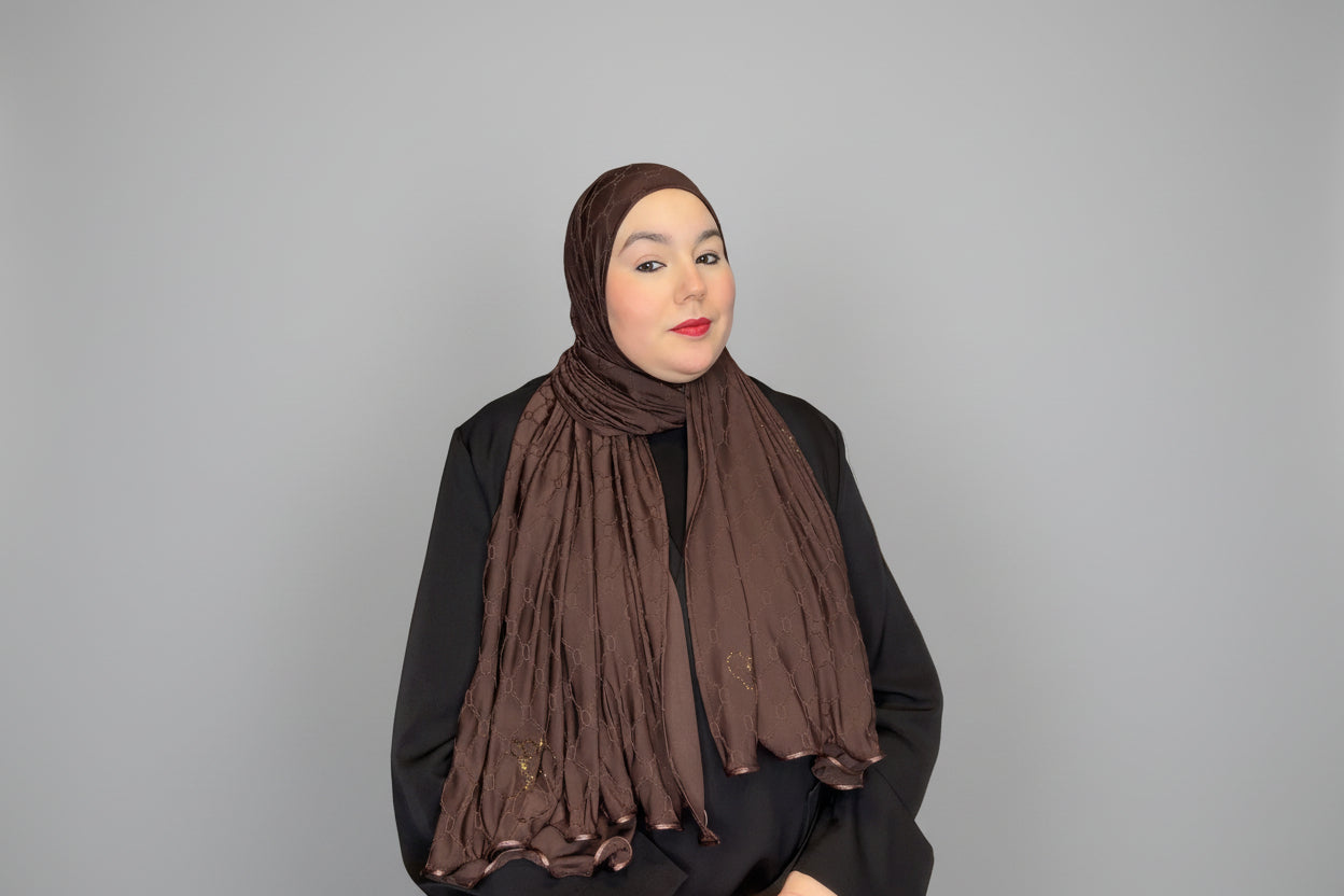 Jersey monogram -Chocolat noir