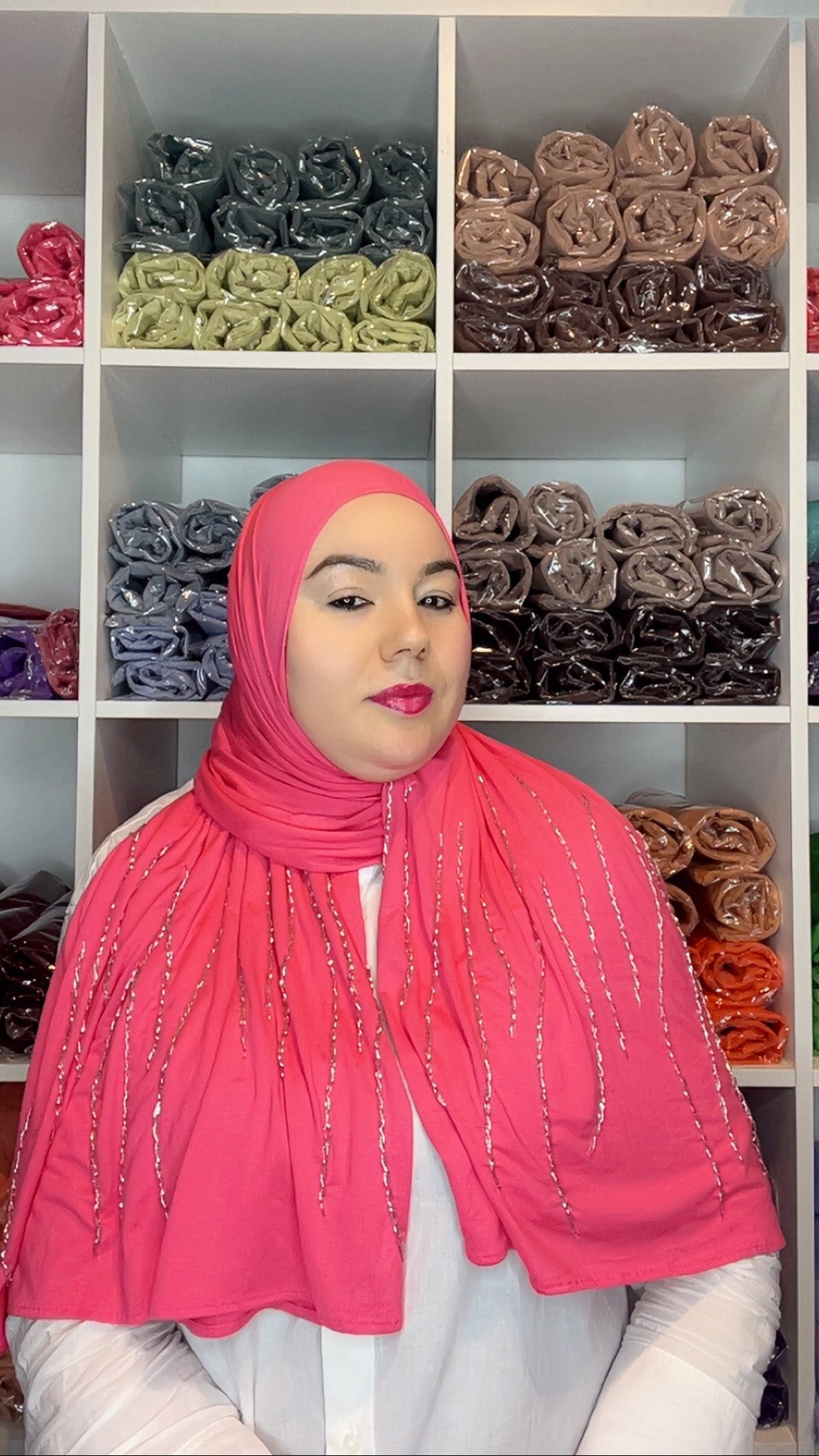 Hijab Diamant - rose clair