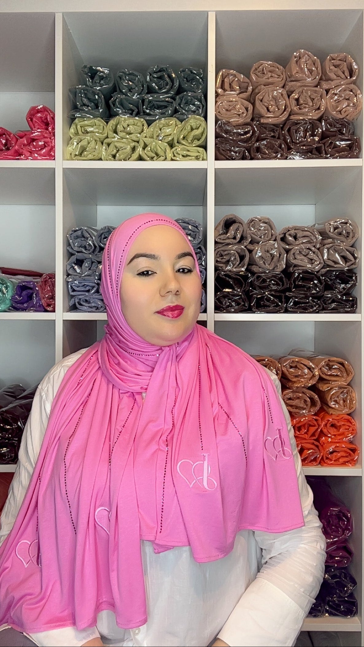 Hijab Stras -  Rose fuchsia